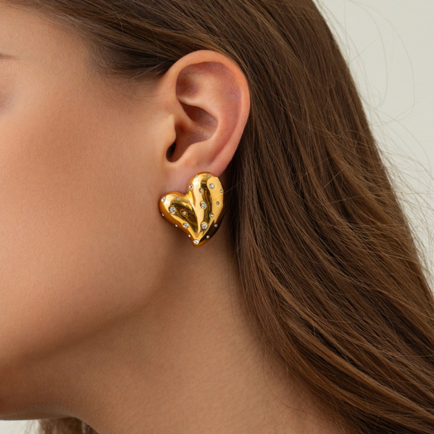 18K Gold-Plated Zircon Earrings